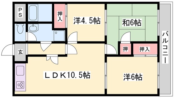 播磨高岡駅 徒歩29分 2階の物件間取画像